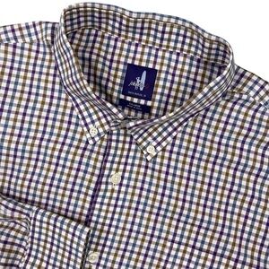 Johnnie-O Santa Monica Men's Multi Plaid XXL Long Sleeve Button Up Shirt Coastal